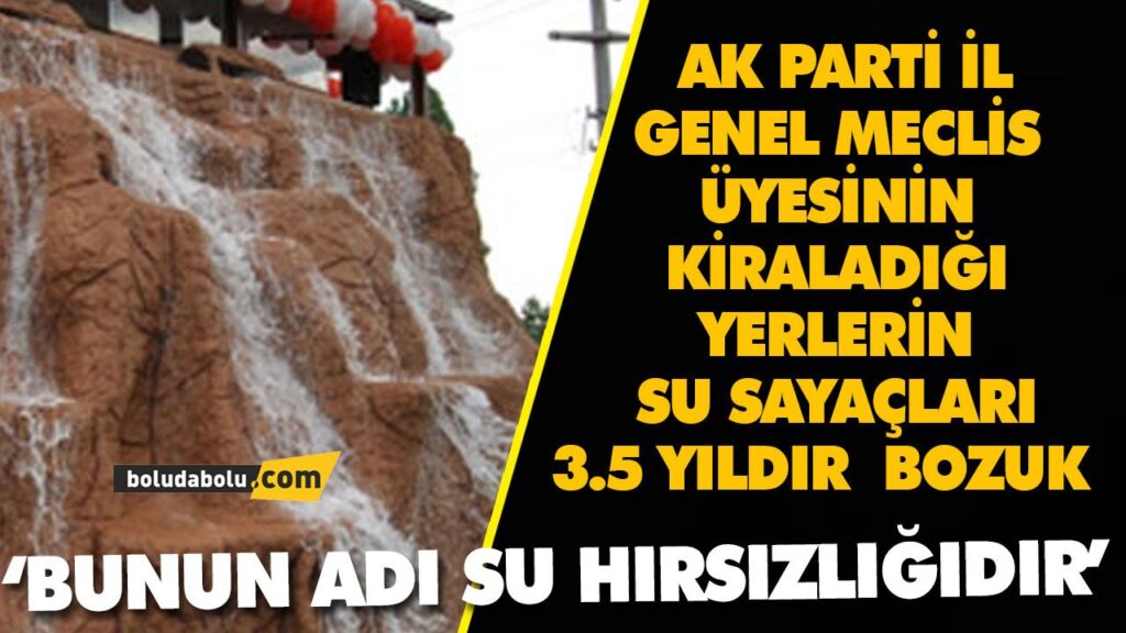 TANJU ÖZCAN ‘BUNUN ADI SU HIRSIZLIĞIDIR’ TANJU ÖZCAN ‘BUNUN ADI SU HIRSIZLIĞIDIR’