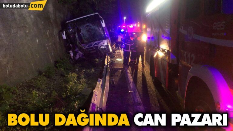 YOLCU OTOBÜSÜ TRAKTÖRLE ÇARPIŞTI: 1 ÖLÜ, 12 YARALI