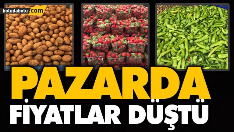 PAZARDA FİYATLAR DÜŞTÜ