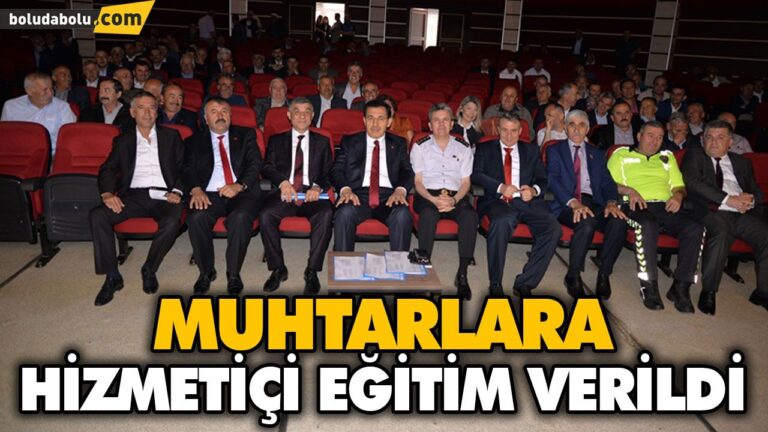 MUHTARLARA HİZMETİÇİ EĞİTİM VERİLDİ