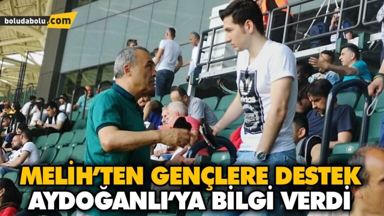 MELİH’TEN GENÇLERE DESTEK