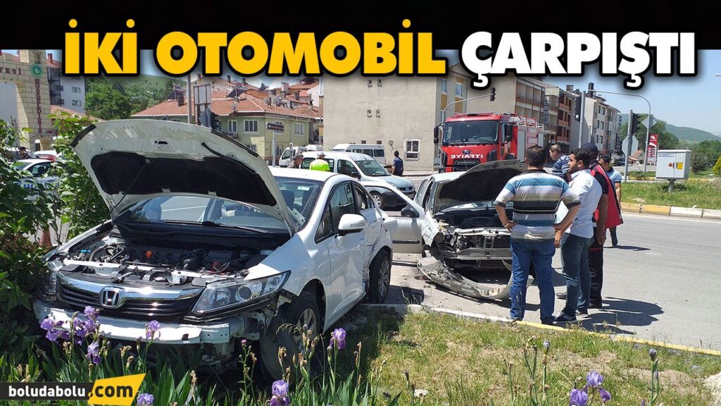 İKİ OTOMOBİL ÇARPIŞTI: 4 YARALI İKİ OTOMOBİL ÇARPIŞTI: 4 YARALI