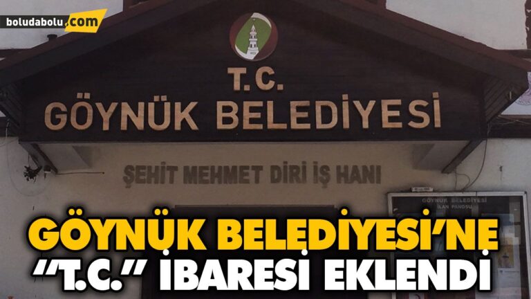 O BELEDİYE’YE T.C İBARESİ EKLENDİ