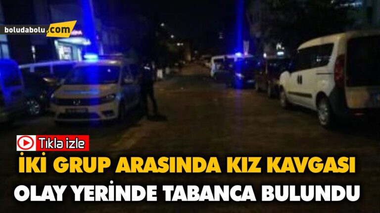 İKİ GRUP ARASINDA KIZ KAVGASI