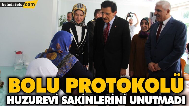 BOLU PROTOKOLÜ HUZUREVİ SAKİNLERİNİ UNUTMADI
