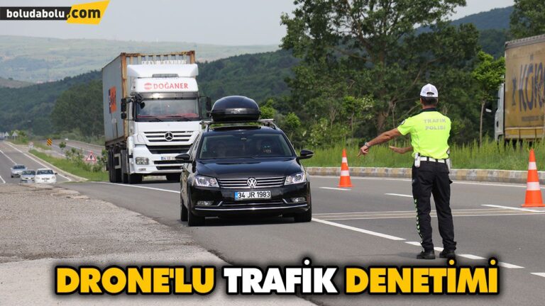 DRONE’LU TRAFİK DENETİMİ