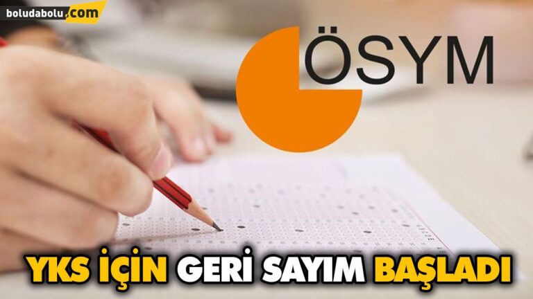 YKS İÇİN GERİ SAYIM BAŞLADI