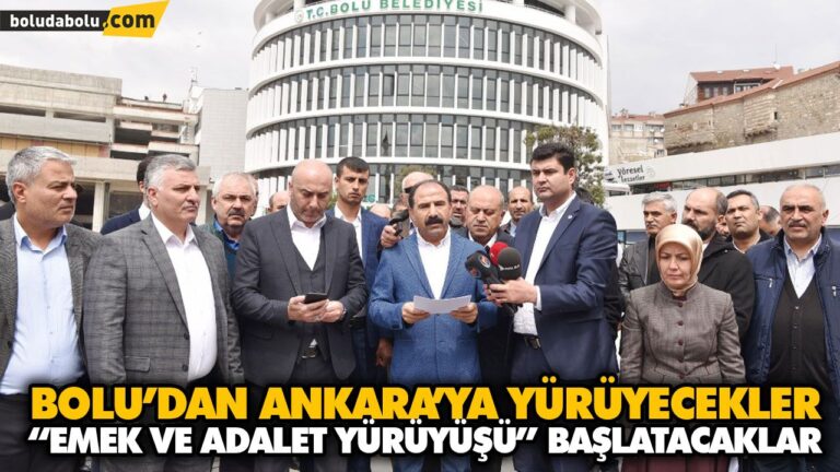 BOLU’DAN ANKARA’YA YÜRÜYECEKLER