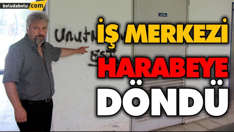 İŞ MERKEZİ HARABEYE DÖNDÜ
