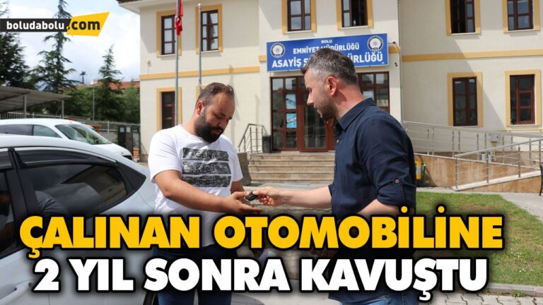 ÇALINAN OTOMOBİLİNE 2 YIL SONRA KAVUŞTU