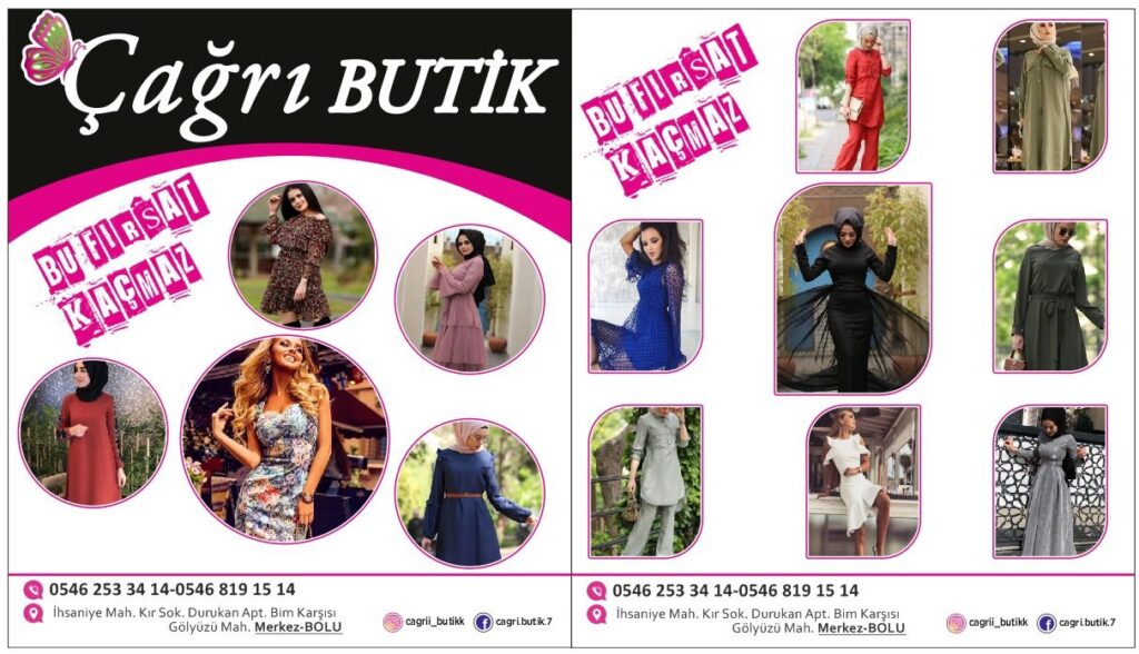 Şık olmayı seven bayanlar; ÇAĞRI BUTİK sizleri bekliyor Şık olmayı seven bayanlar; ÇAĞRI BUTİK sizleri bekliyor