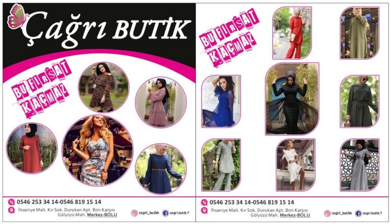 Şık olmayı seven bayanlar; ÇAĞRI BUTİK sizleri bekliyor