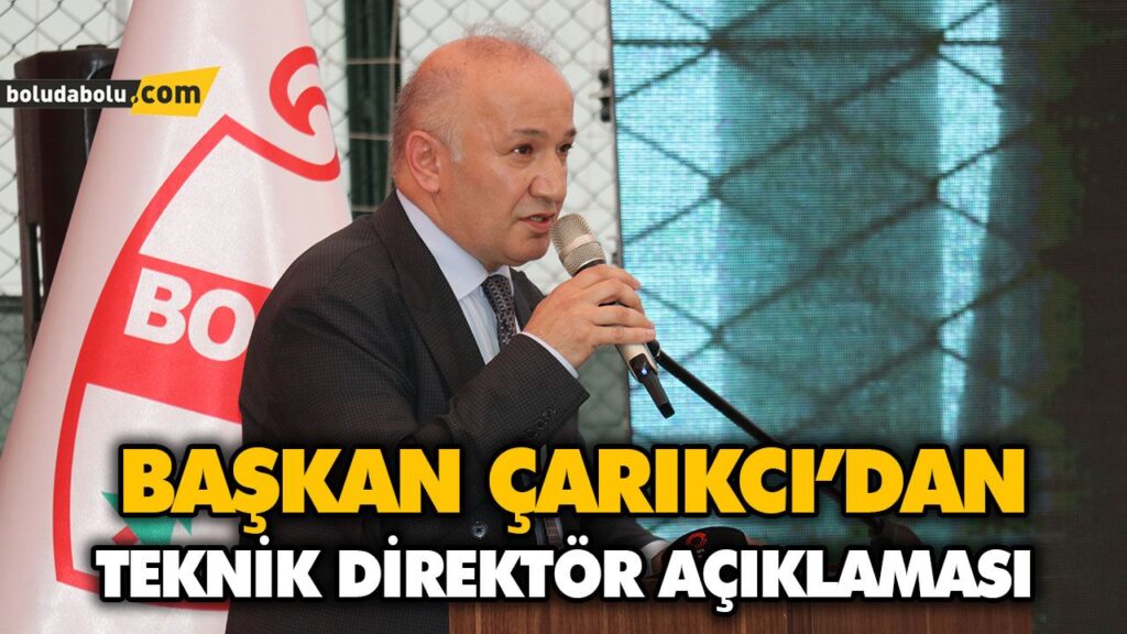 ÇARIKCI’DAN TEKNİK DİREKTÖR AÇIKLAMASI ÇARIKCI’DAN TEKNİK DİREKTÖR AÇIKLAMASI