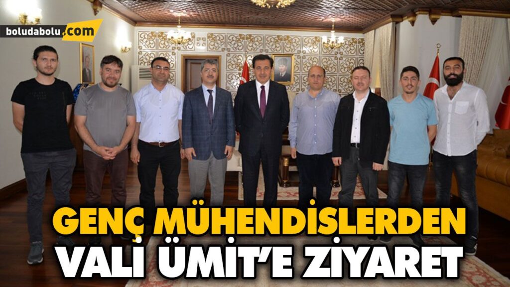 GENÇ MÜHENDİSLERDEN VALİ ÜMİT’E ZİYARET