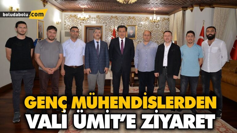 GENÇ MÜHENDİSLERDEN VALİ ÜMİT’E ZİYARET