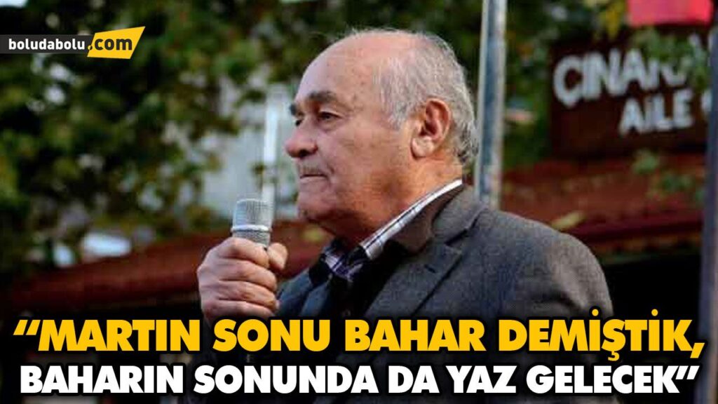 “MARTIN SONU BAHAR DEMİŞTİK, BAHARIN SONUNDA DA YAZ GELECEK”