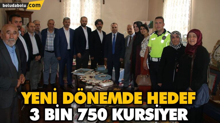 YENİ DÖNEMDE HEDEF 3 BİN 750 KURSİYER