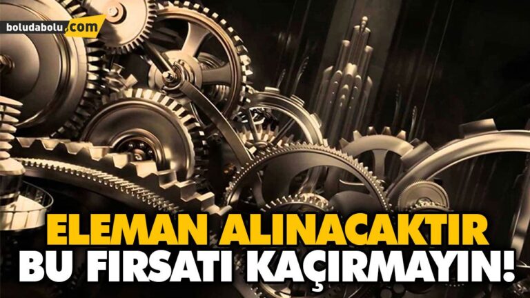 ELEMAN ALINACAKTIR