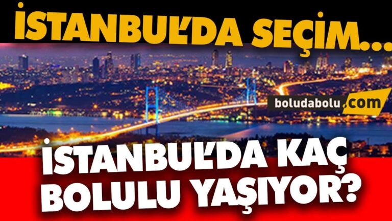 ‘İSTANBUL’DA KAÇ BOLULU YAŞIYOR?’