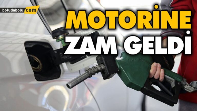 MOTORİNE 22 KURUŞ ZAM GELDİ