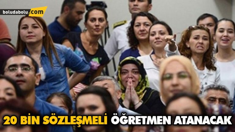 20 BİN SÖZLEŞMELİ ÖĞRETMEN ATANACAK