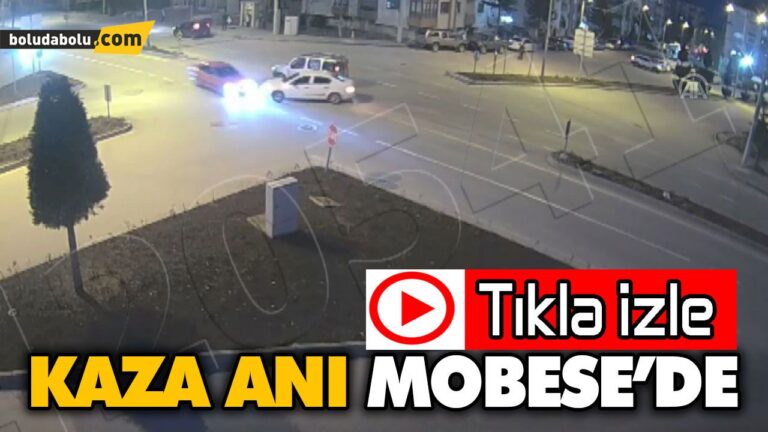 TRAFİK KAZASI MOBESE KAMERASINA YANSIDI