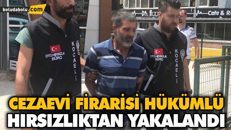 CEZAEVİ FİRARİSİ HÜKÜMLÜ HIRSIZLIKTAN YAKALANDI