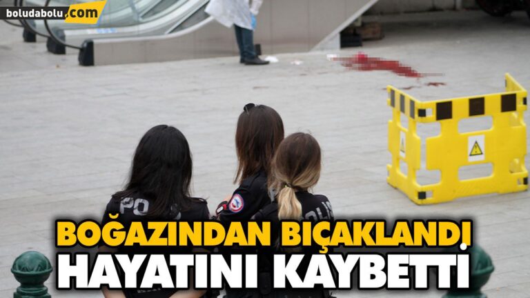 BOĞAZINDAN BIÇAKLANDI