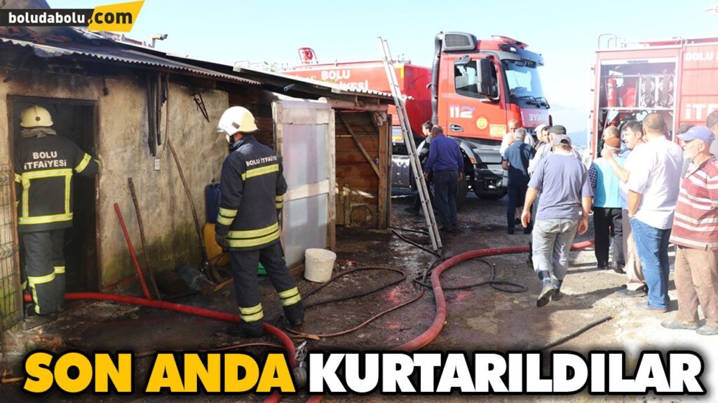 2 BİN 200 HİNDİNİN BULUNDUĞU KÜMESTE YANGIN ÇIKTI