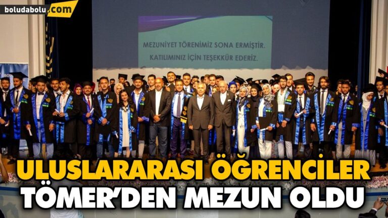 ULUSLARARASI ÖĞRENCİLER TÖMER’DEN MEZUN OLDU