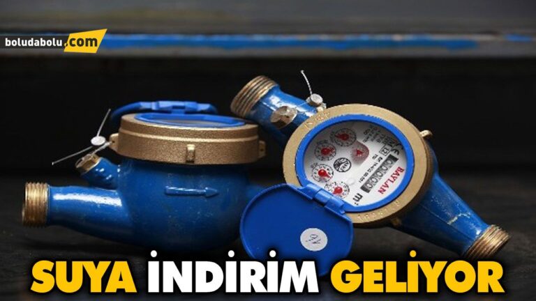 SUYA İNDİRİM GELİYOR