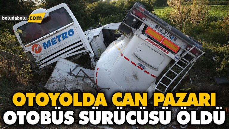OTOYOLDA ZİNCİRLEME TRAFİK KAZASI: 1 ÖLÜ, 5 YARALI