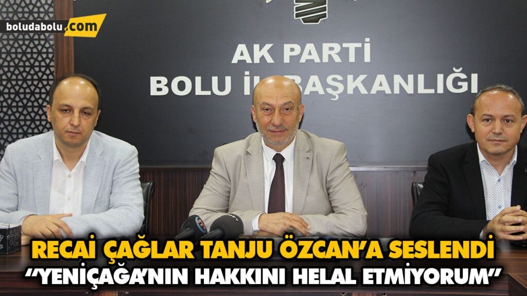 RECAİ ÇAĞLAR TANJU ÖZCAN’A SESLENDİ RECAİ ÇAĞLAR TANJU ÖZCAN’A SESLENDİ