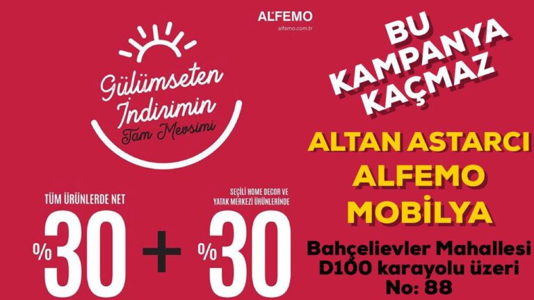 ALFEMO’DAN GÜLÜMSETEN İNDİRİM