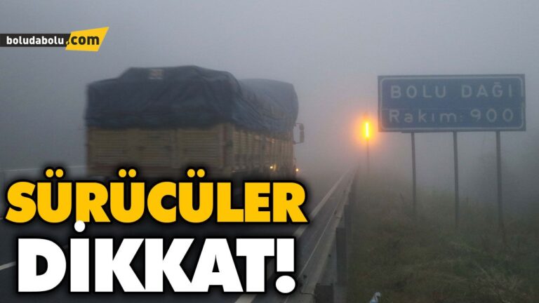 BOLU DAĞI’NDA YOĞUN SİS