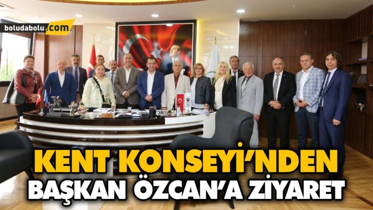 KENT KONSEYİ’NDEN BAŞKAN ÖZCAN’A ZİYARET