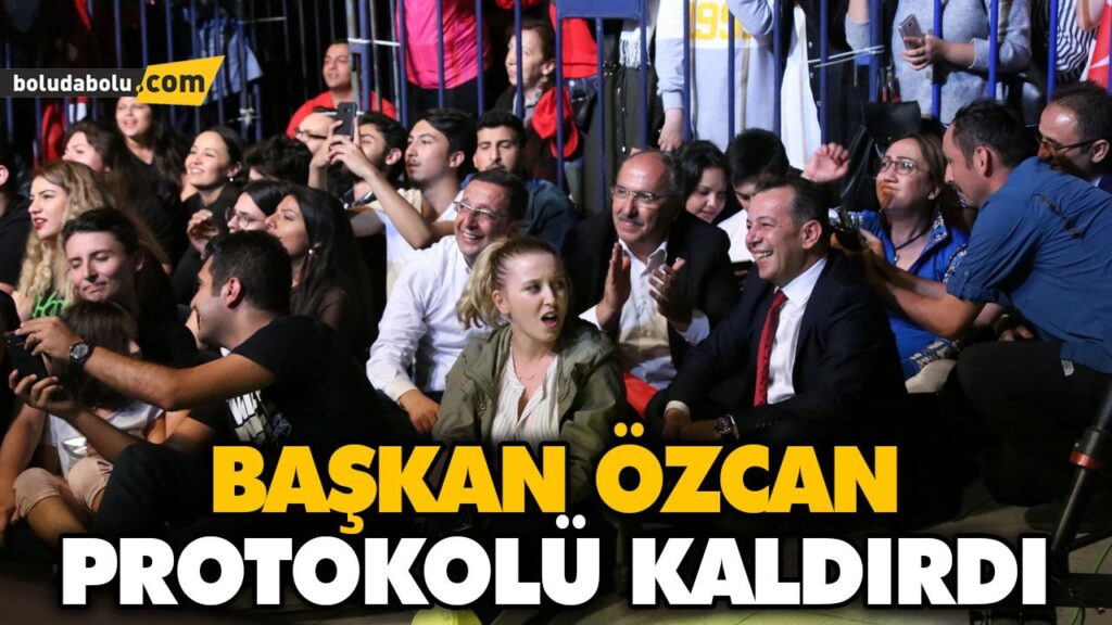BAŞKAN ÖZCAN PROTOKOLÜ KALDIRDI BAŞKAN ÖZCAN PROTOKOLÜ KALDIRDI