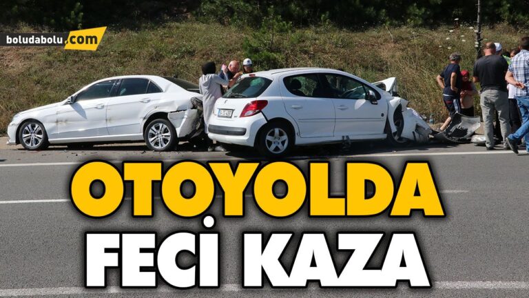 OTOYOLDA TRAFİK KAZASI: 3 YARALI