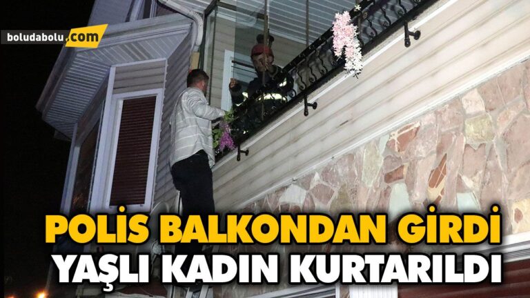 POLİS BALKONDAN GİRDİ