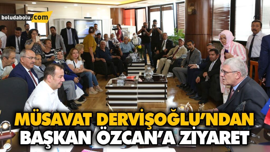 MÜSAVAT DERVİŞOĞLU’NDAN BAŞKAN ÖZCAN’A ZİYARET MÜSAVAT DERVİŞOĞLU’NDAN BAŞKAN ÖZCAN’A ZİYARET