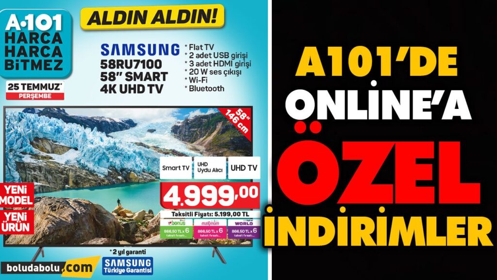 A101’DE ONLİNE’A ÖZEL İNDİRİMLER A101’DE ONLİNE’A ÖZEL İNDİRİMLER