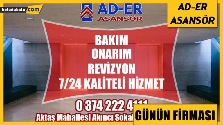 AD-ER ASANSÖR GÜNÜN FİRMASI
