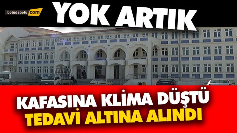 KAFASINA KLİMA DÜŞTÜ