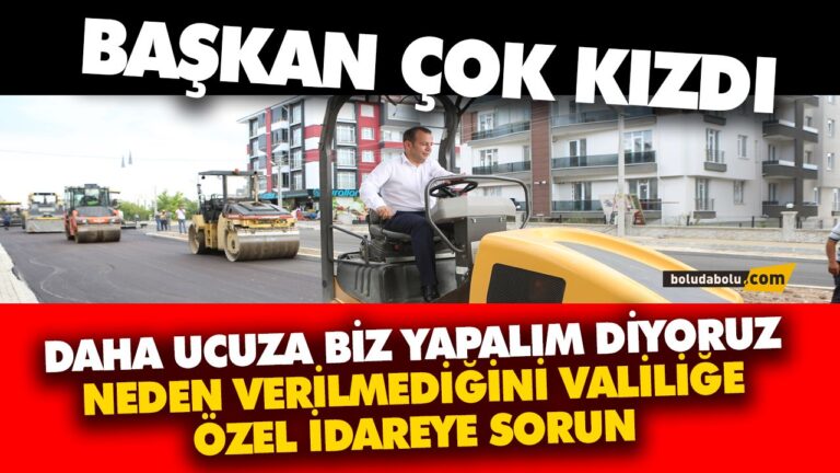 ÖZCAN, ASFALT İHALESİ HAKKINDA KONUŞTU