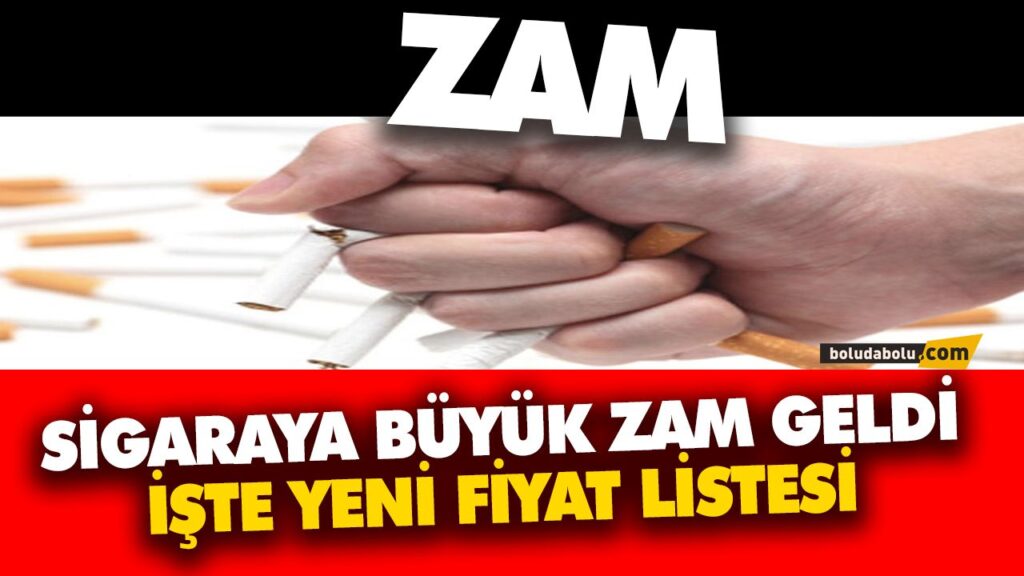 SİGARAYA YİNE ZAM GELDİ SİGARAYA YİNE ZAM GELDİ