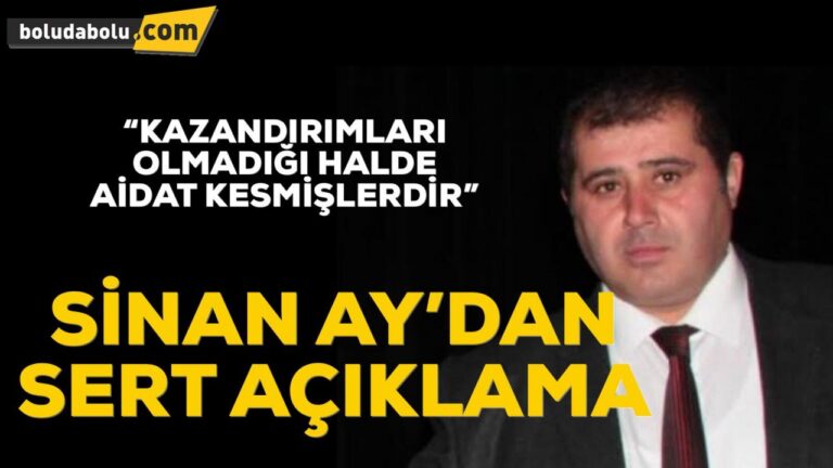 Sinan Ay’dan Sert Açıklama
