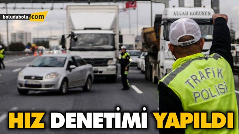 HIZ DENETİMİ YAPILDI