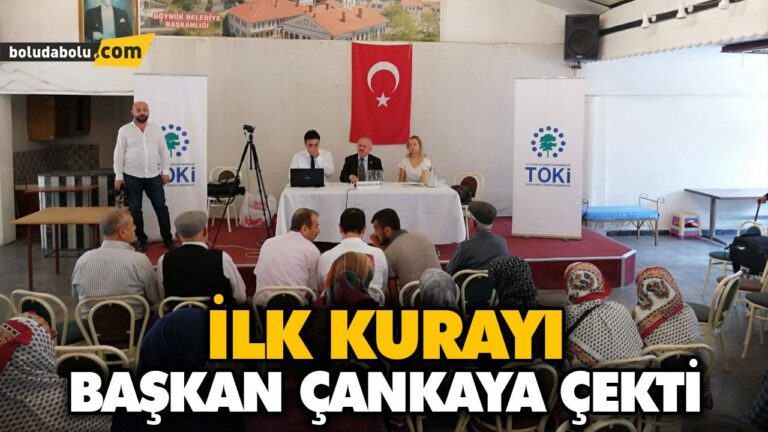 İLK KURAYI BAŞKAN ÇANKAYA ÇEKTİ