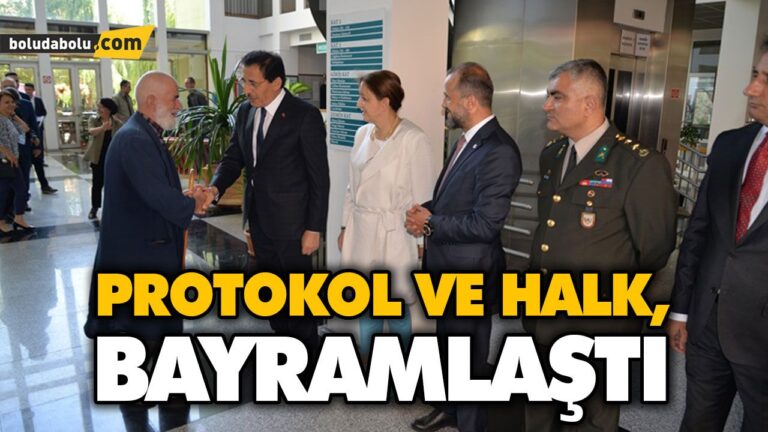PROTOKOL VE HALK, BAYRAMLAŞMA PROGRAMINDA BULUŞTU