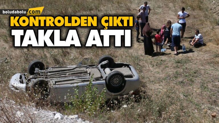 KONTROLDEN ÇIKTI, TAKLA ATTI